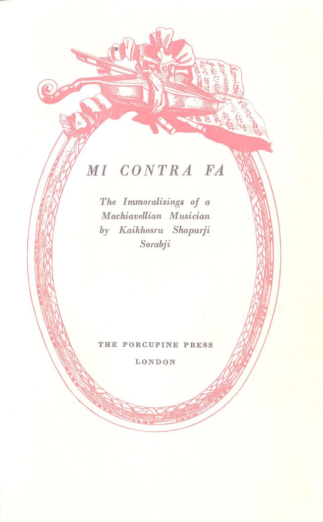 Title page of the original edition of Mi contra fa
