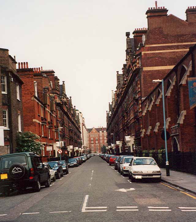 Clarence Gate Gardens, London, viewed from Ivor Place